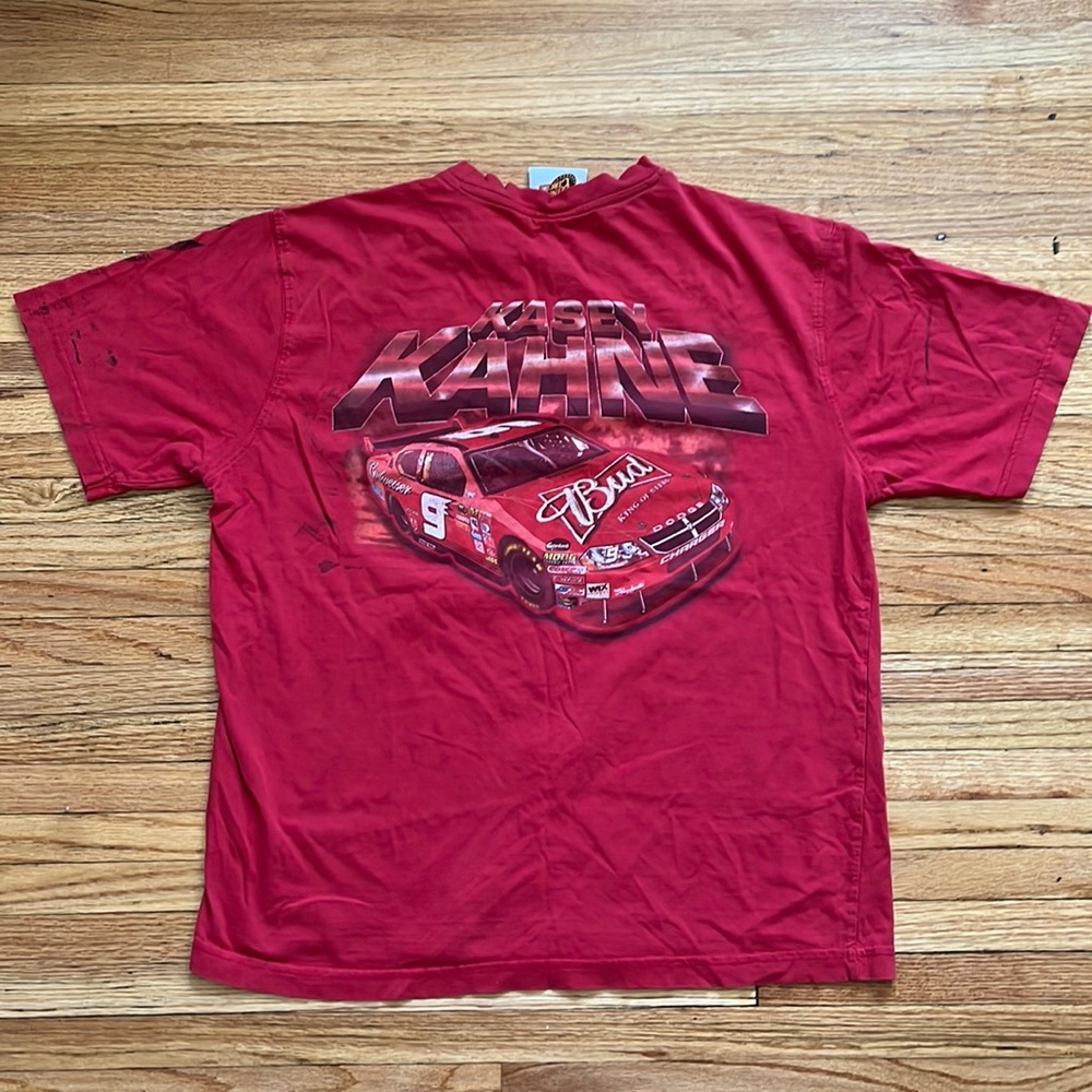 Vintage Kasey Kahne Nascar T-Shirt / Medium / Budweiser / Distressed Shirt
